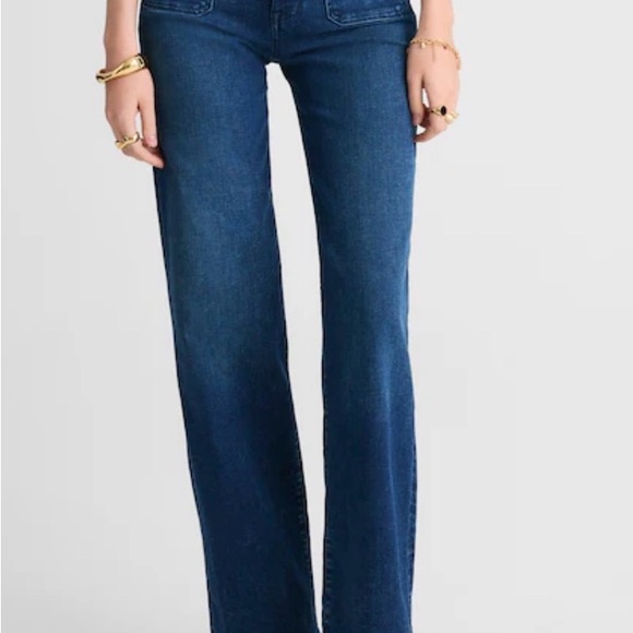 Madewell Emmett Wide-Leg Jeans Patch Pocket Nighthawk Wash Size 32 - Picture 3 of 12